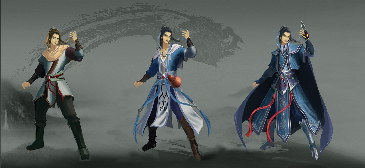 仙剑 李逍遥 因心日月|插画|游戏原画|因心日月_原创作品-站酷zcool