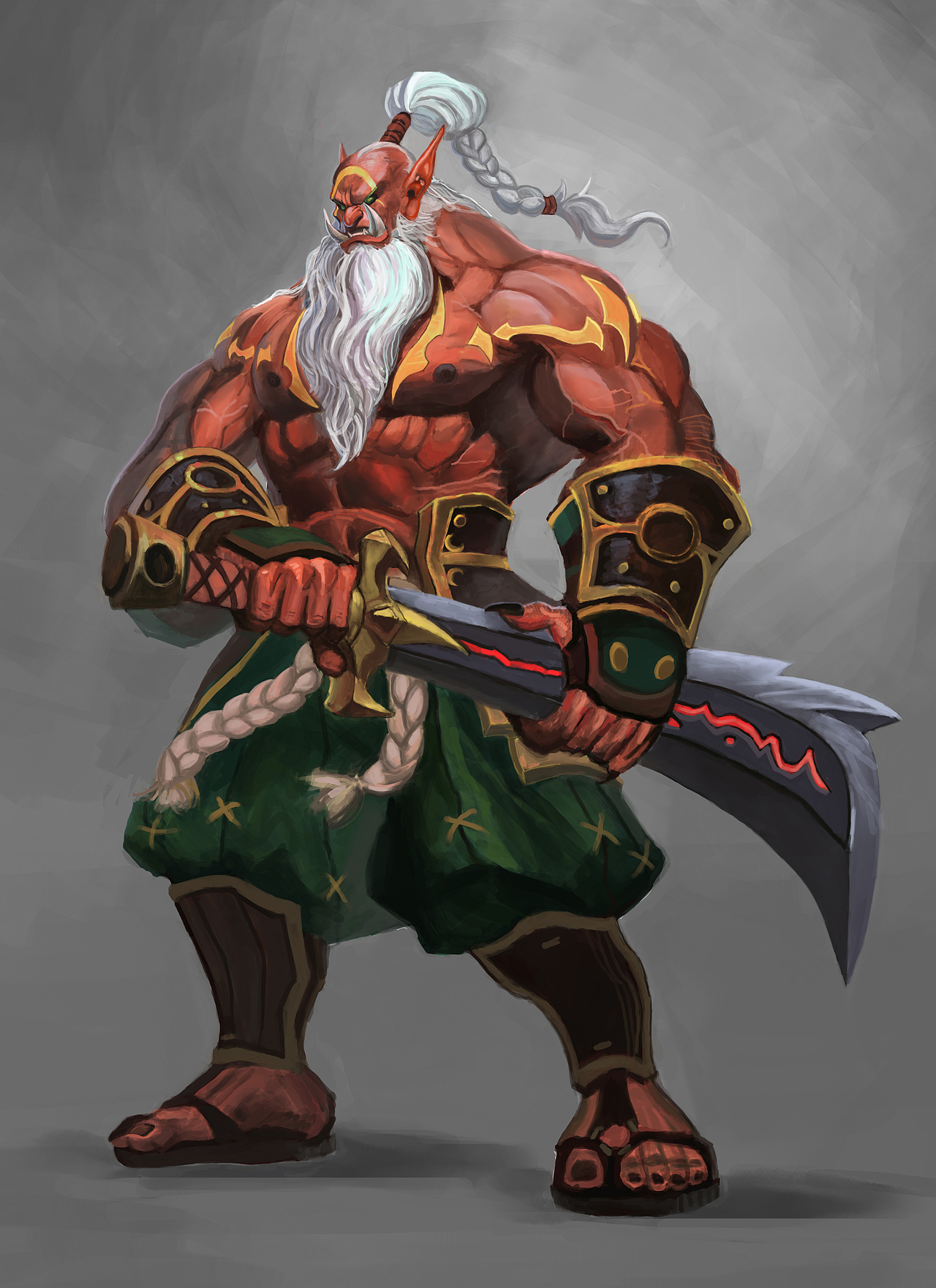 剑圣临摹练习（图ZMTQ3MzcxODQ=） - 游戏原画 - 站酷设计师九天龙吟原创素材 - 站酷ZCOOL