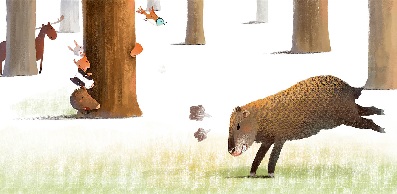 小羚牛|插画|儿童插画|hello蓝豆_原创作品-站酷zcool