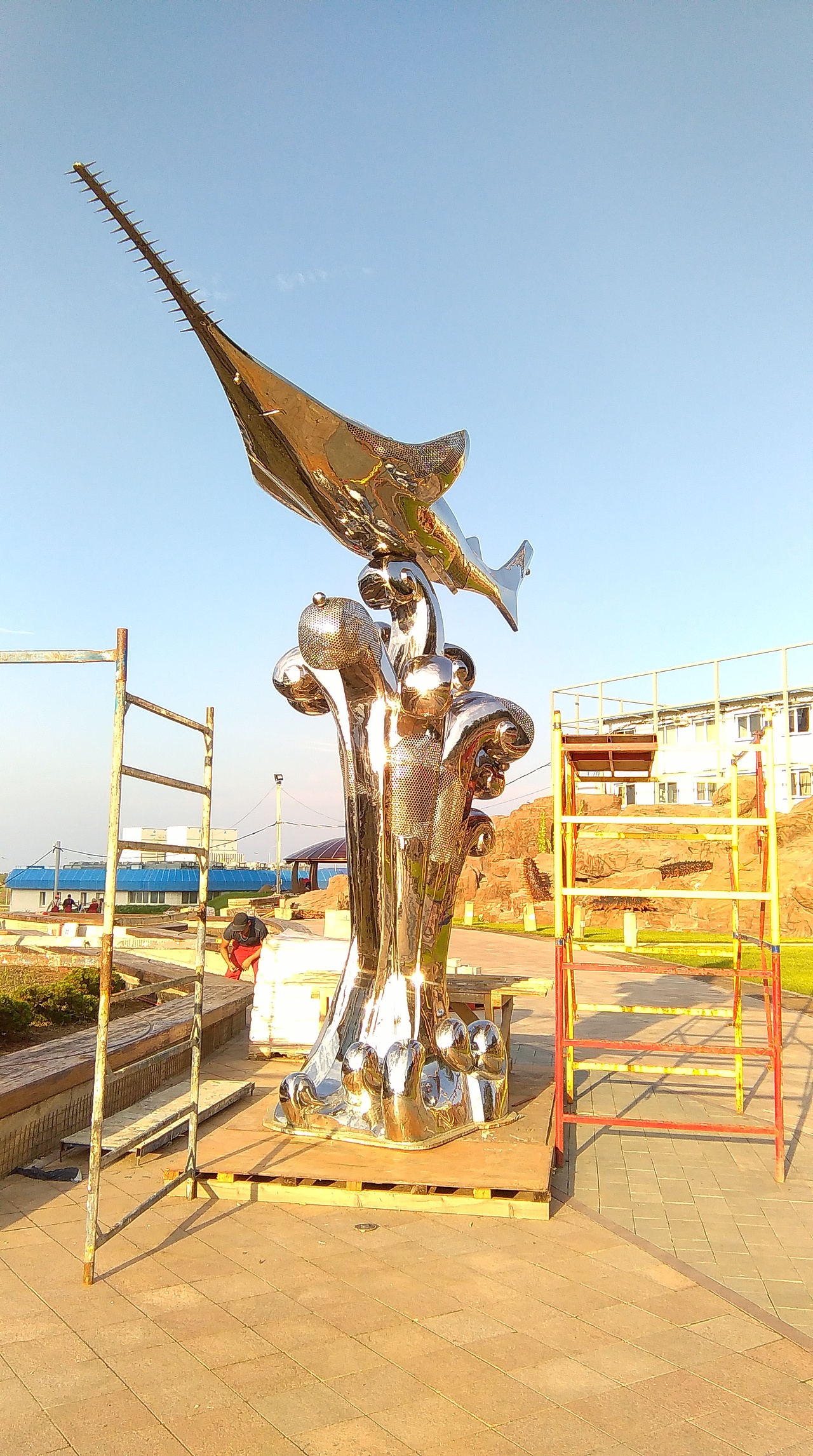 不锈钢-海洋生物|纯艺术|雕塑|艺豆壳雨_原创作品-站酷(zcool)