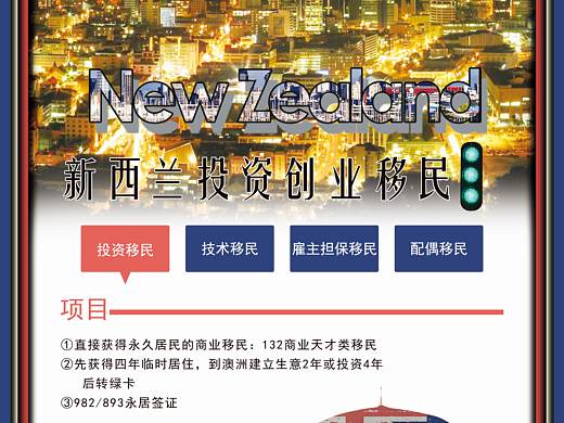 新西兰移民海报