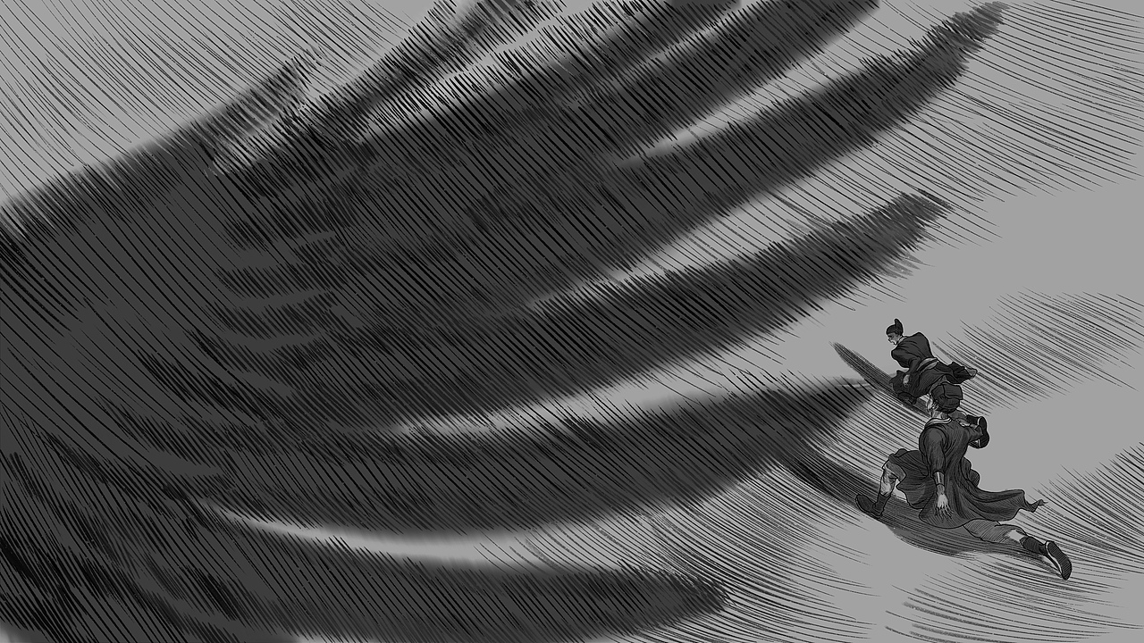 《二郎》上卷插画概念设定叁眼_原创作品站酷ZCOOL