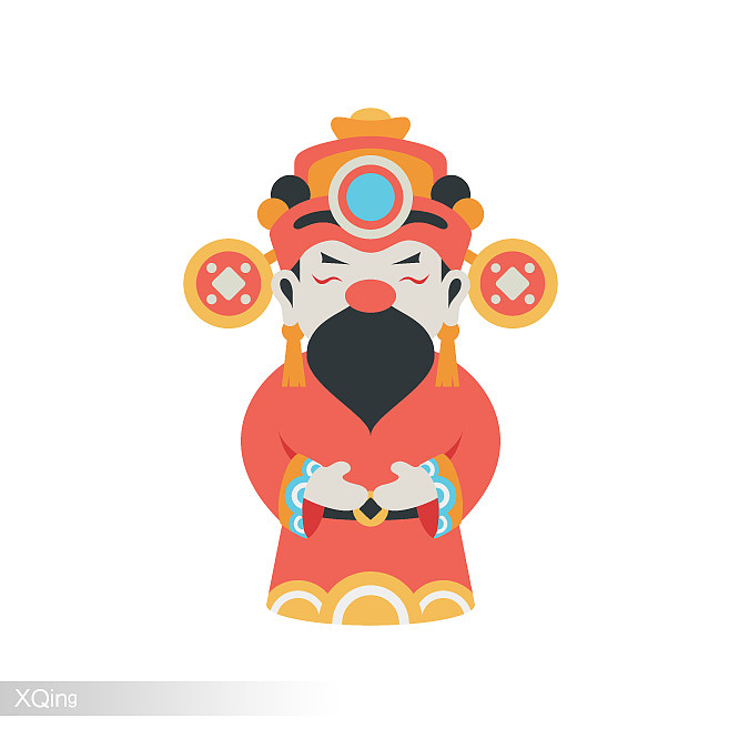 新财神（图ZMjExNzI4ODg=） - 图案 - 站酷设计师紅树林原创素材 - 站酷ZCOOL