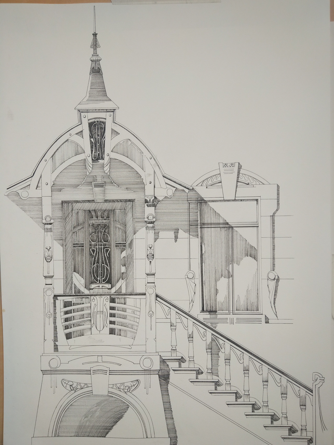 建筑手绘针管笔 - 原创作品 - 站酷(zcool)