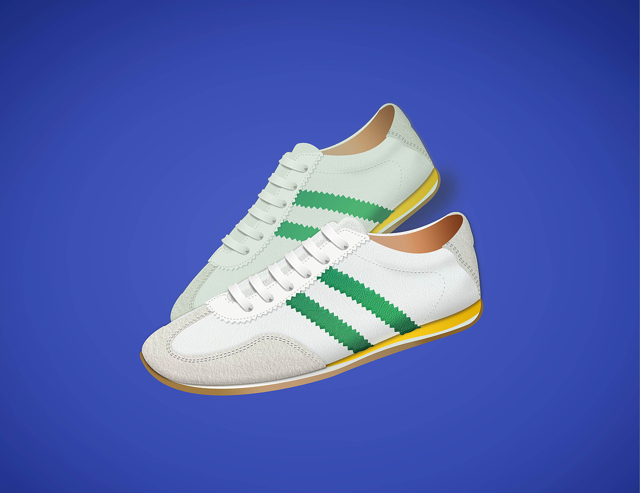 Ps徒手绘制一双跑鞋——教程