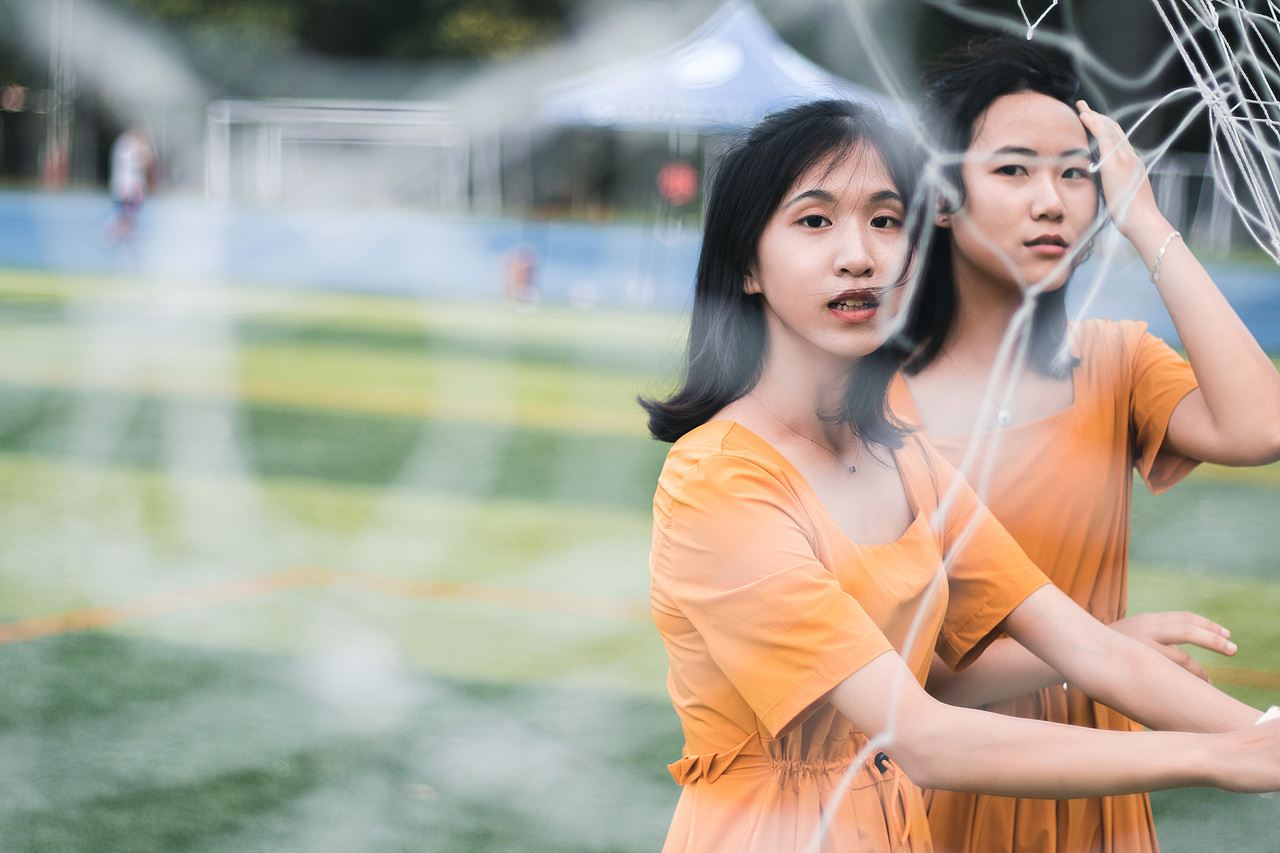 大学校园闺蜜照