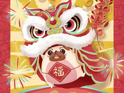巴哥犬蛋挞吉祥物设计|GIF表情包