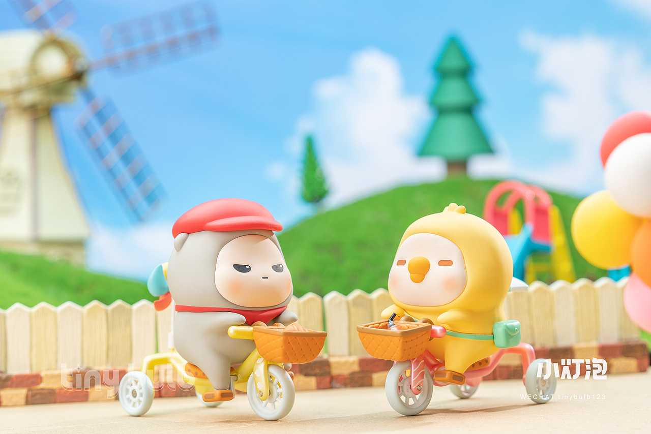 盲盒摄影 胖滚家族一起去郊游 名创优品 盲盒拍摄