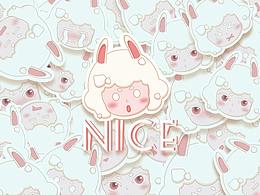 店鋪IP設(shè)計-奶油小方  NICE