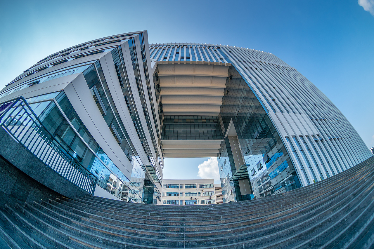 广西艺术学院相思湖校区2017年图书馆风光摄影