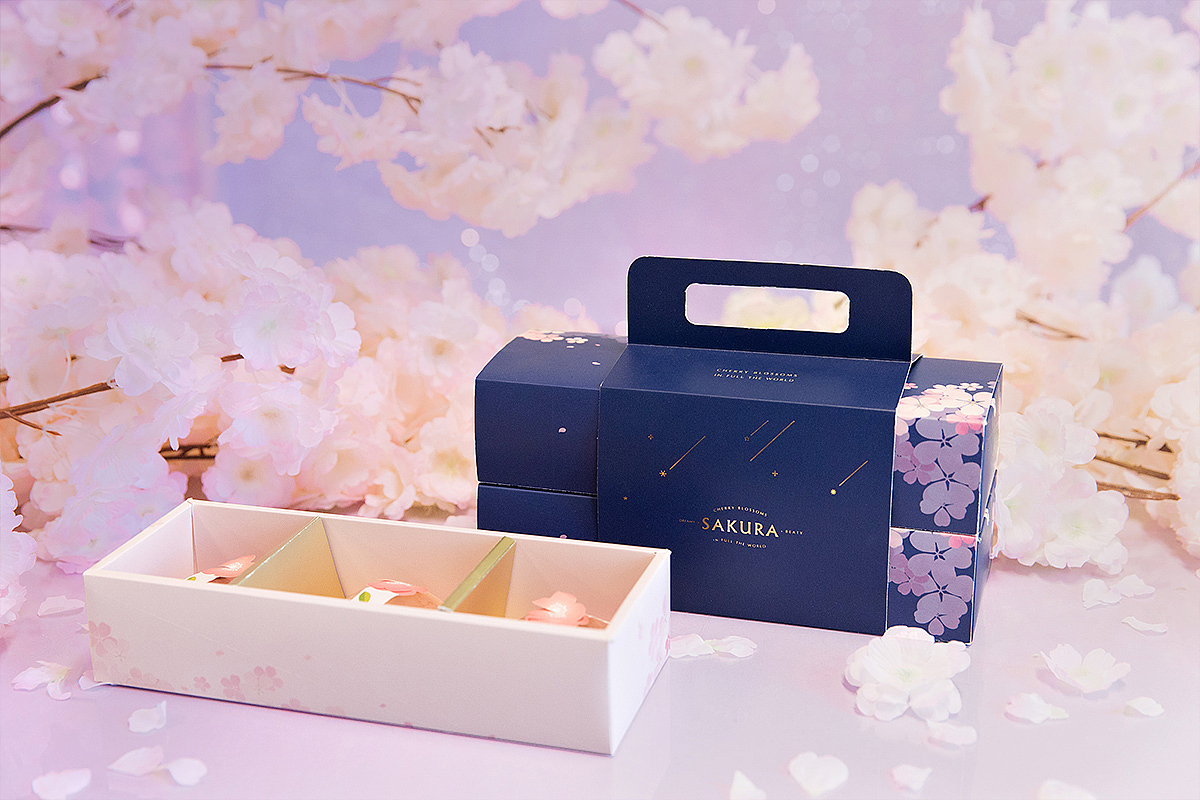 【方森园】浪漫樱花包装设计——《星夜之樱》系列 