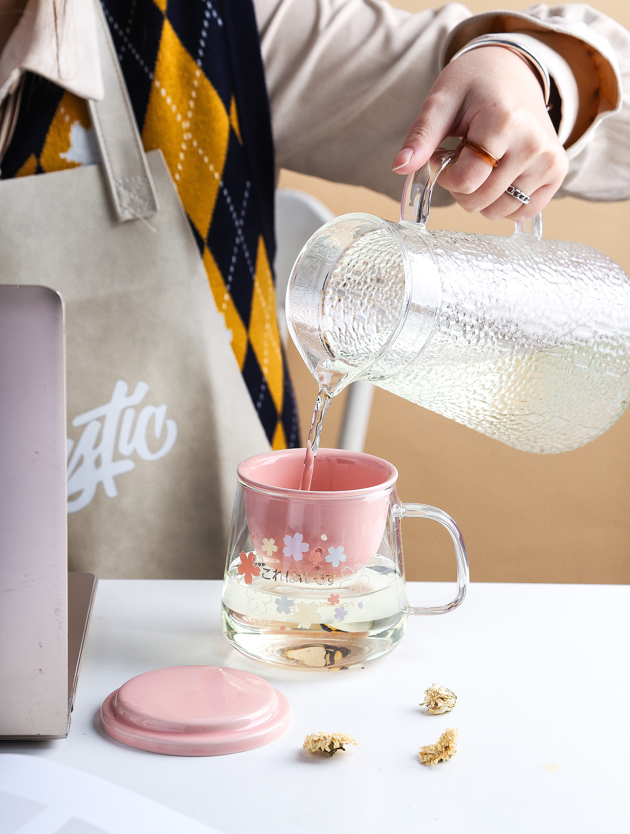 电商产品摄影 | 樱花玻璃杯