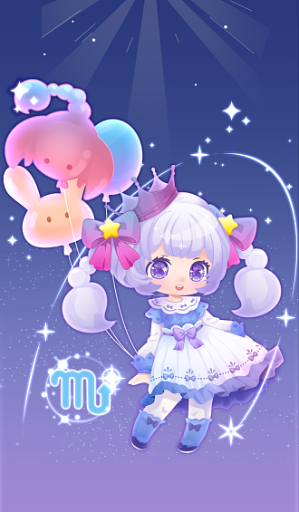星座小妹妹（图ZMzY0MDcxNTQw） - 商业插画 - 站酷设计师大燕丸子原创素材 - 站酷ZCOOL