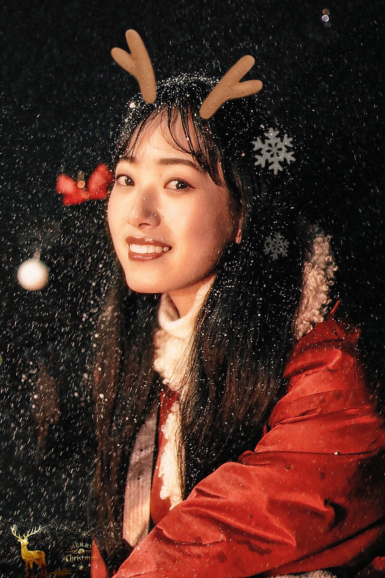 圣诞 | 仿雪花拍照（图ZMjM0ODQ1NzIw） - 人像摄影 - 站酷设计师我没有吃饭饭原创素材 - 站酷ZCOOL