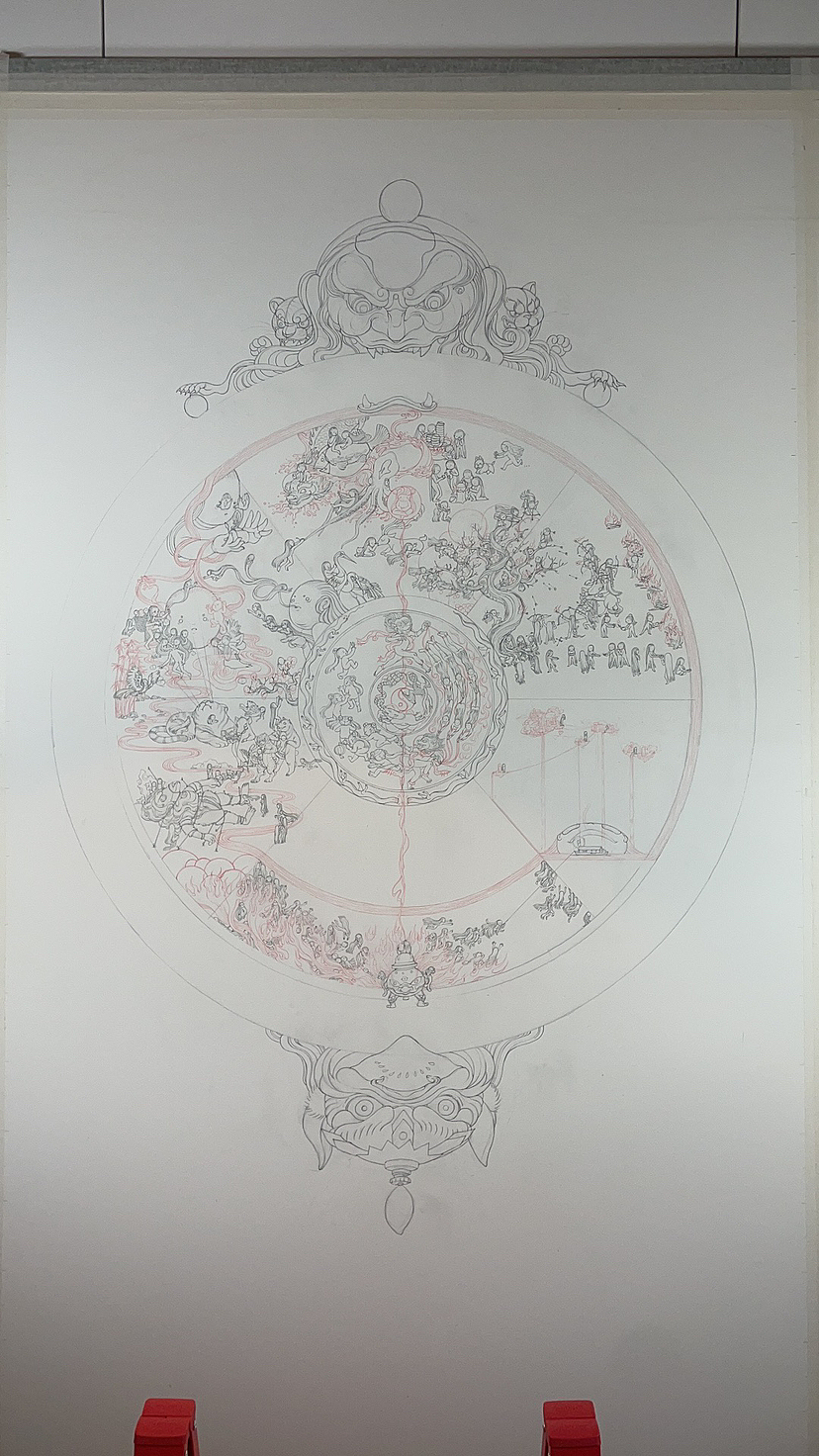 wheel of line线稿完成☑️（图ZMzUzNTAzNjY0） - 绘画 - 站酷设计师dearqqzhao原创素材 - 站酷ZCOOL