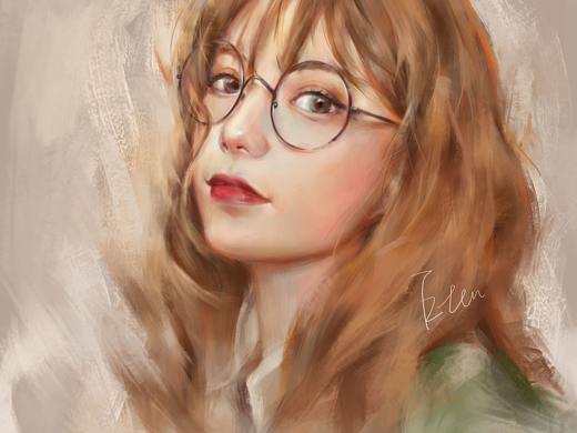 厚涂肖像6（个人主页-ZNDQ3MDg2NDg=） - 绘画 - 站酷设计师画画的长生呀原创素材 - 站酷ZCOOL