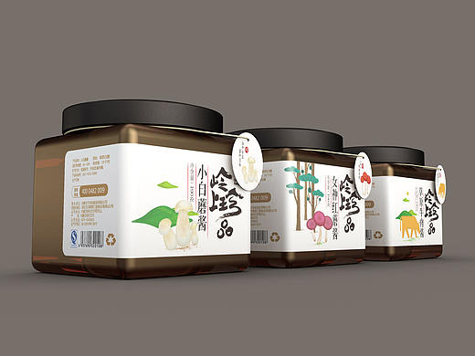 先行品牌-岭上珍品酱包装设计