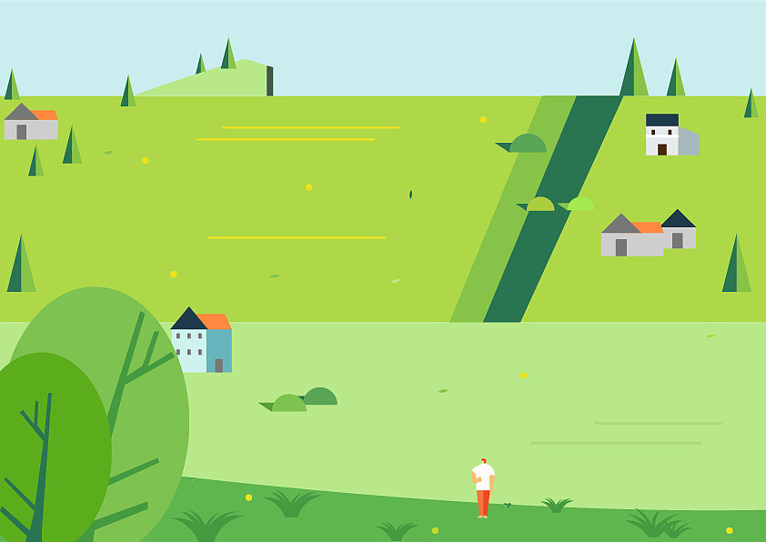 春天的田园风光