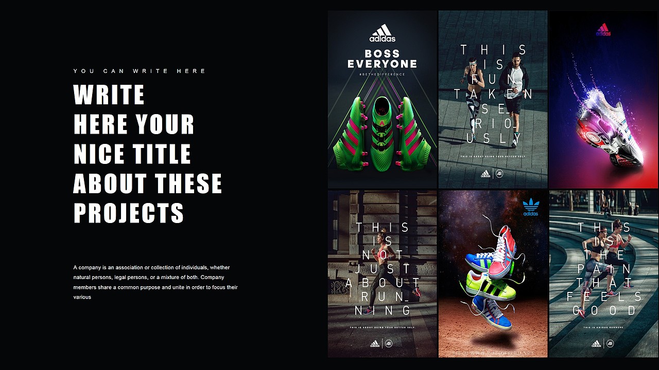 adidas阿迪达斯时尚运动品牌营销策划PPT模板（图ZNzgzNDA0ODQ=） - PPT/Keynote - 站酷设计师MASEFAT工作室原创素材 - 站酷ZCOOL