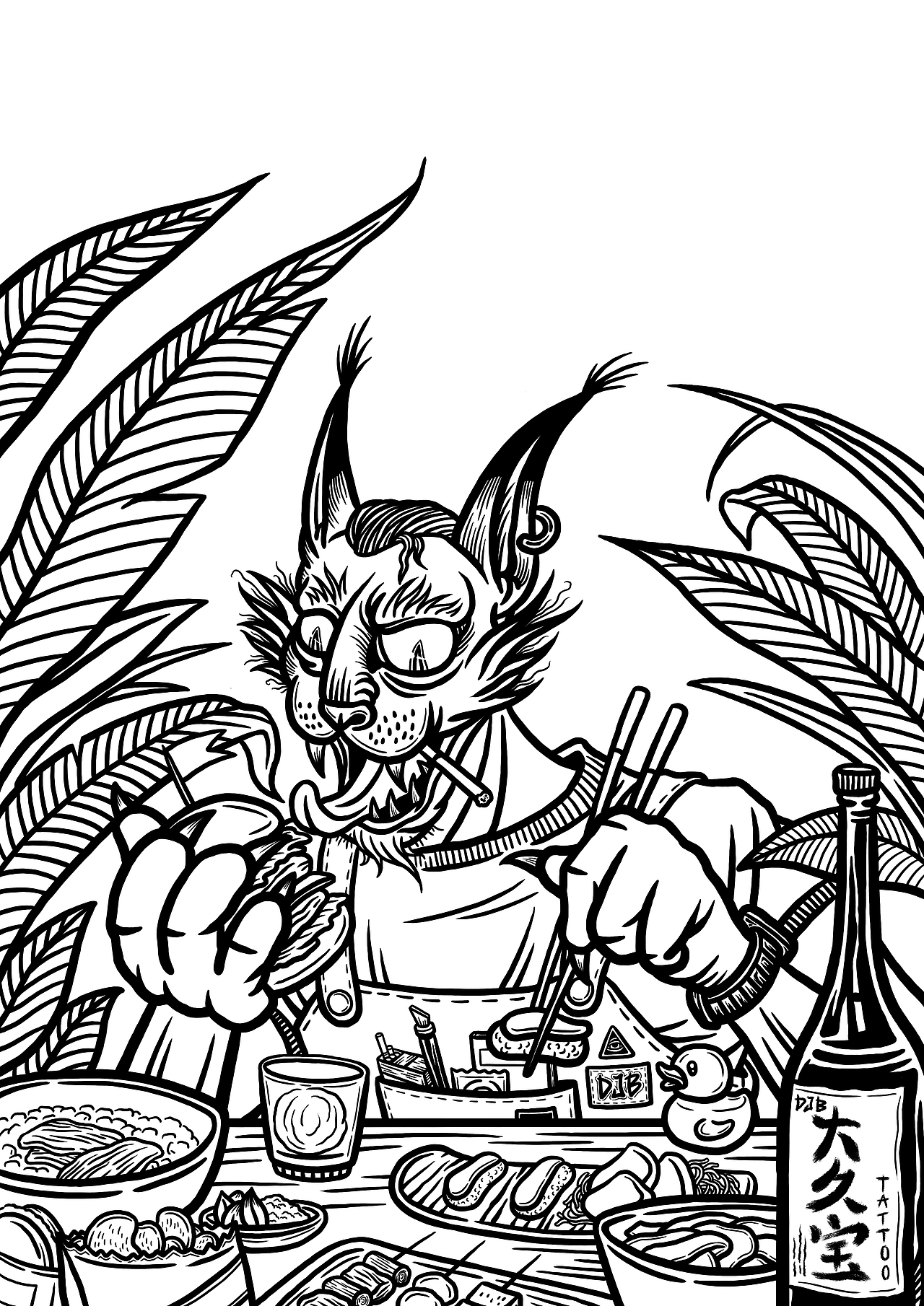 瞎涂日记（图ZMjcxMjM4MjA4） - 新锐潮流插画 - 站酷设计师terry大庞原创素材 - 站酷ZCOOL