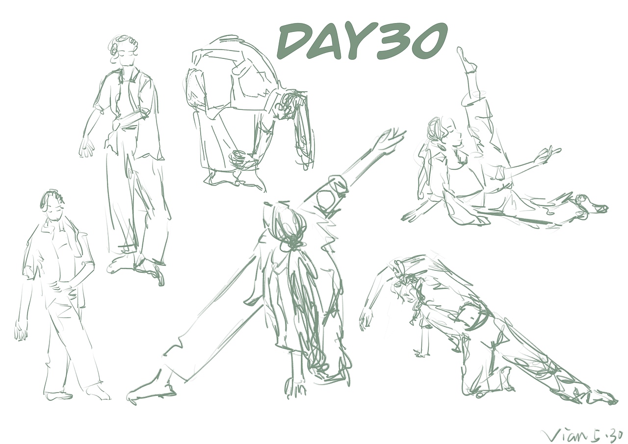 小零君60天人物速写打卡（图ZMjU5MjQ5MTU2） - 创作习作 - 站酷设计师Vvviannn原创素材 - 站酷ZCOOL