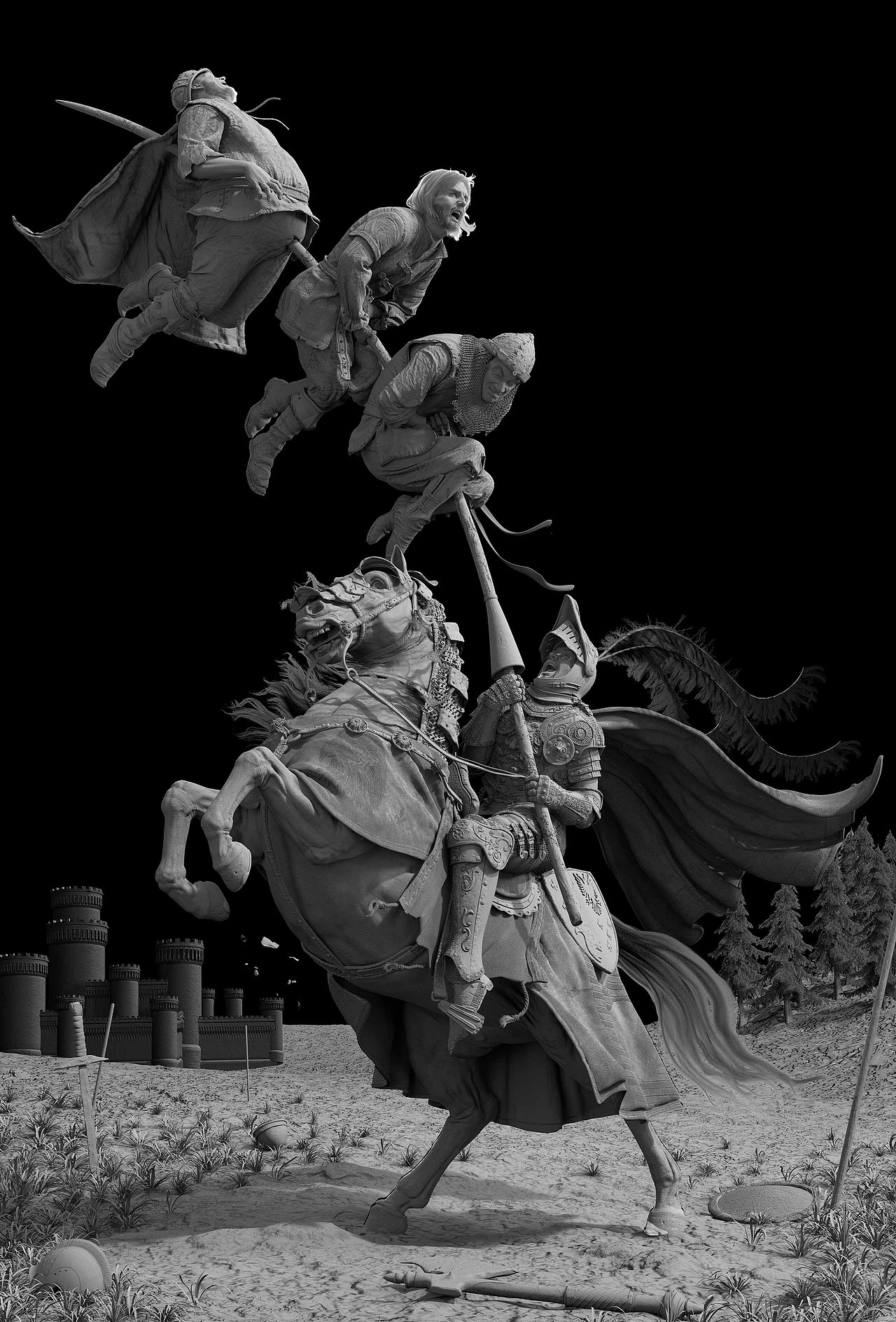 Knights and horses（图ZMTAzNDQ2OTgw） - 人物/生物 - 站酷设计师tunyun原创素材 - 站酷ZCOOL