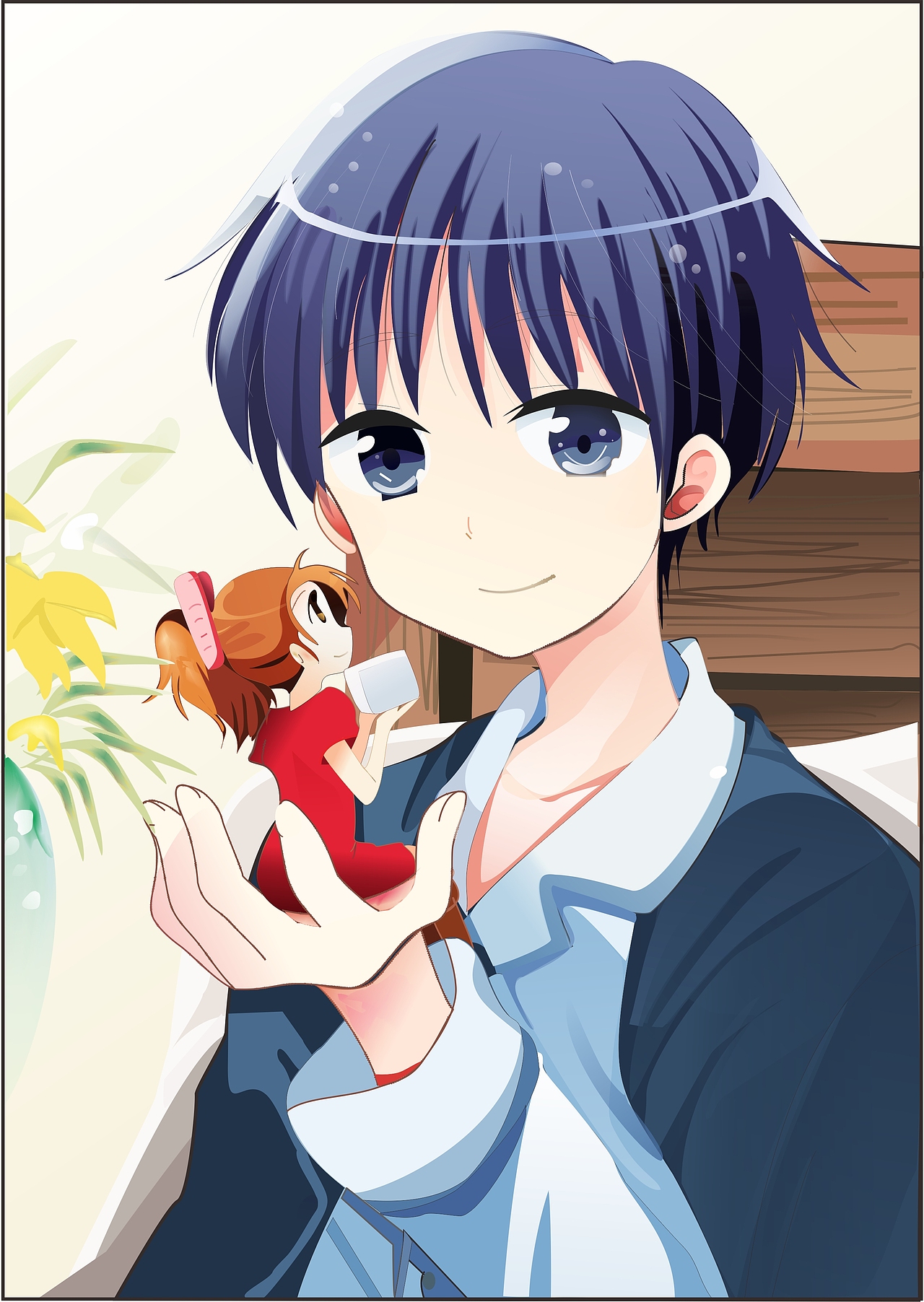 插画-借东西的小人阿里埃提