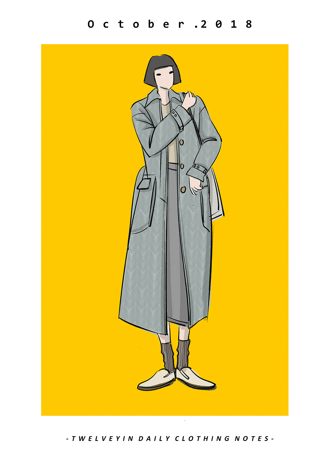 分享短暫秋季手繪日著穿搭（圖ZMTMyOTQ2MzA0） - 新銳潮流插畫 - 站酷設(shè)計(jì)師尹拾貳原創(chuàng)素材 - 站酷ZCOOL