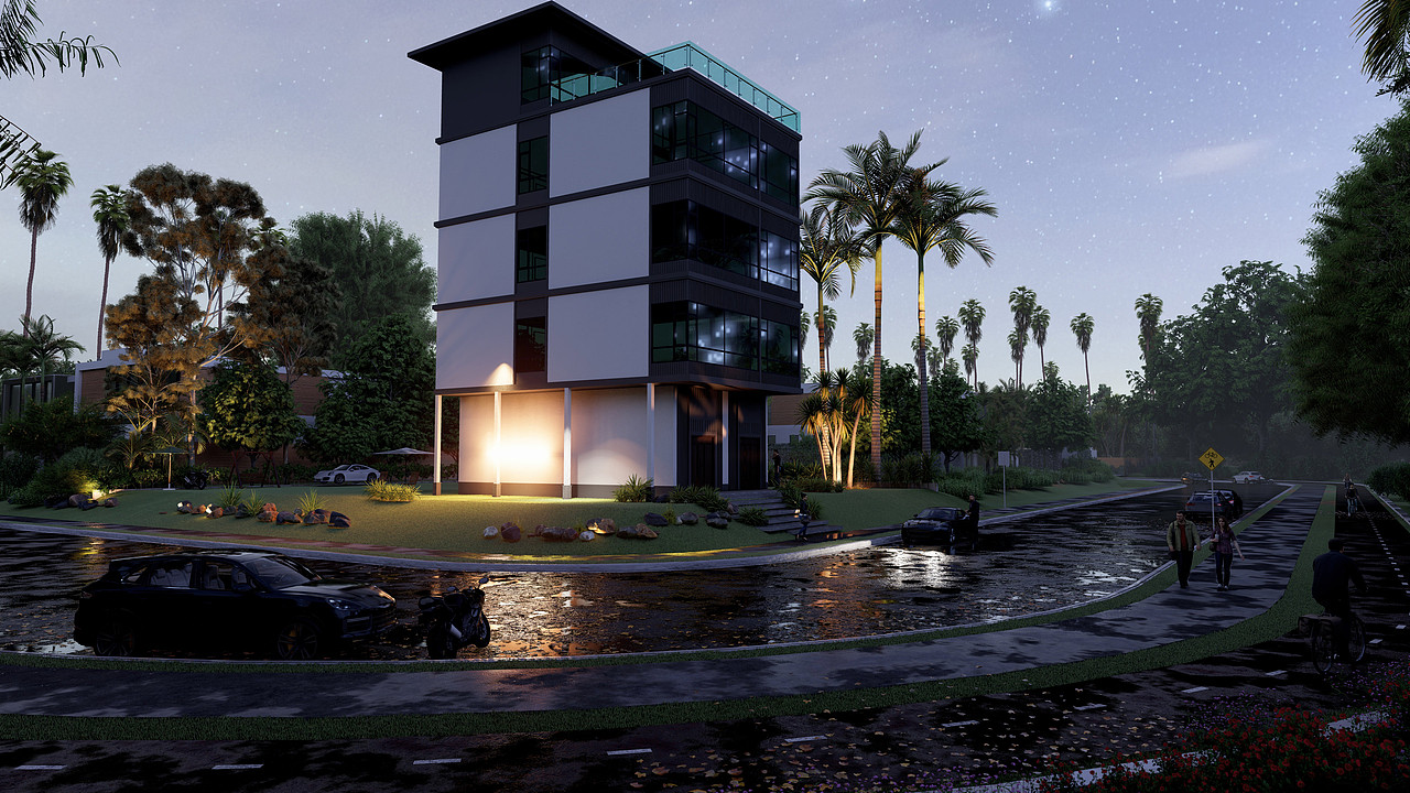 自建房外观现代设计