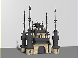 3Dmax-I城堡