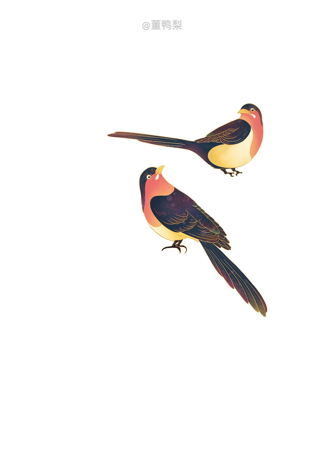 國(guó)潮風(fēng)插畫｜七夕喜鵲包裝??（圖ZMjIyNjAxODA4） - 商業(yè)插畫 - 站酷設(shè)計(jì)師董鴨梨er原創(chuàng)素材 - 站酷ZCOOL