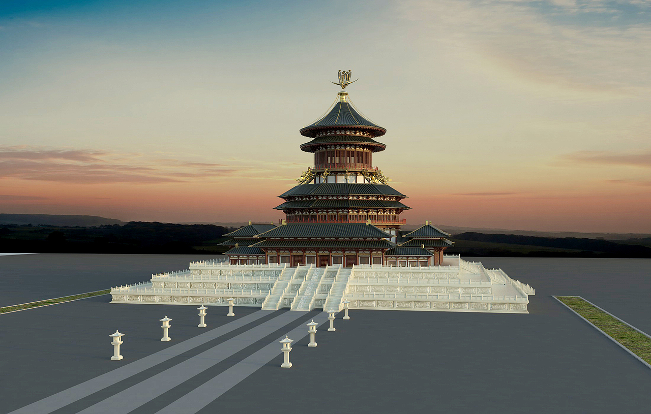 隋唐洛阳城三维建模