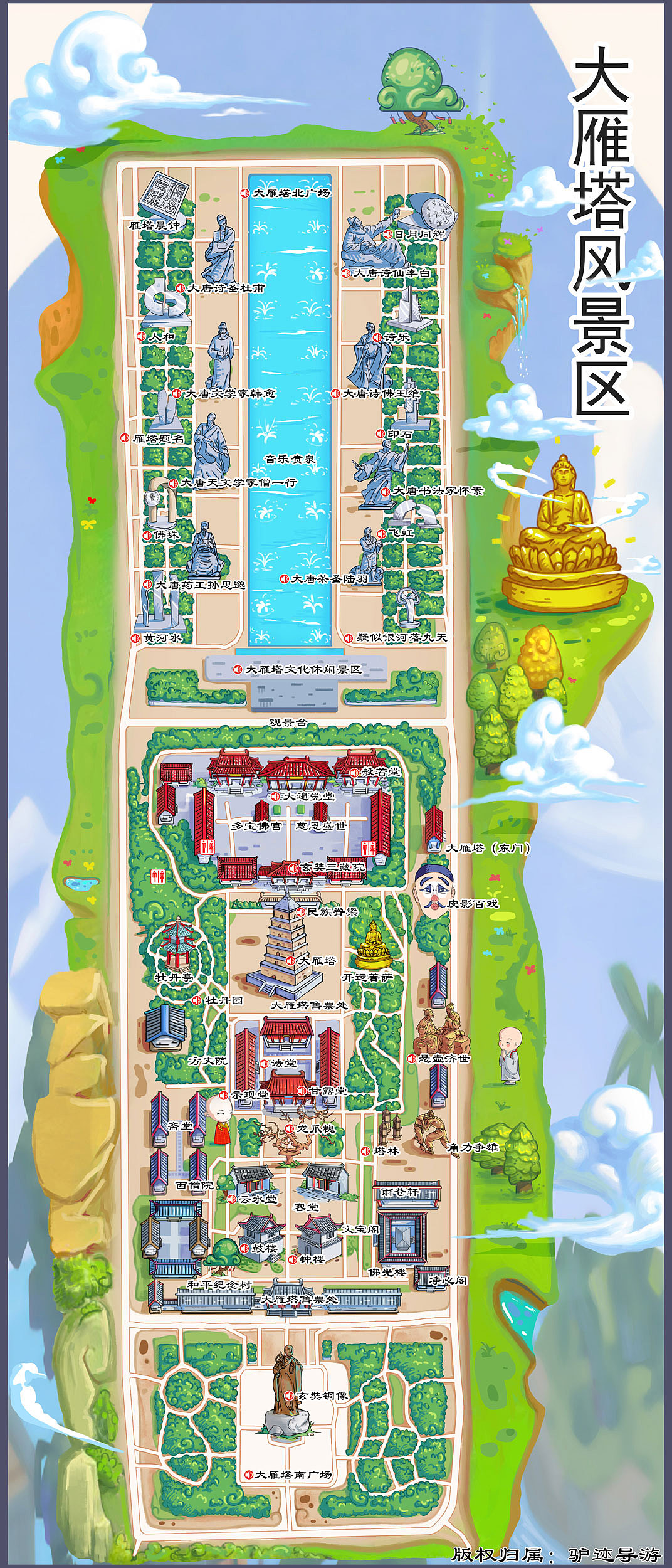 景区手绘地图