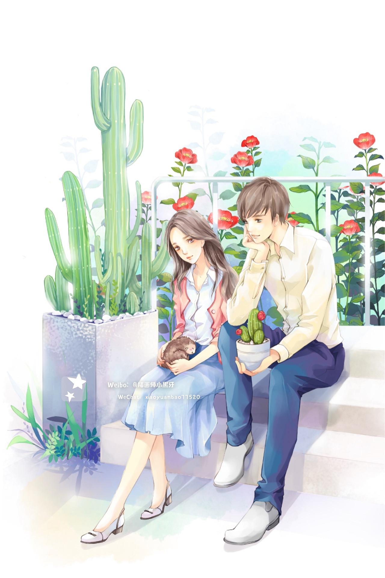情人节（图ZMTQ0NTQ3MjE2） - 商业插画 - 站酷设计师插画师小黑牙原创素材 - 站酷ZCOOL