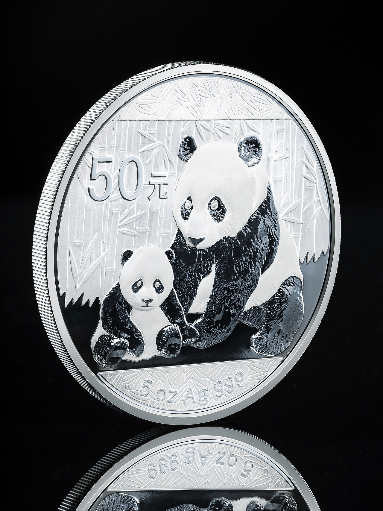 熊猫纪念币拍摄