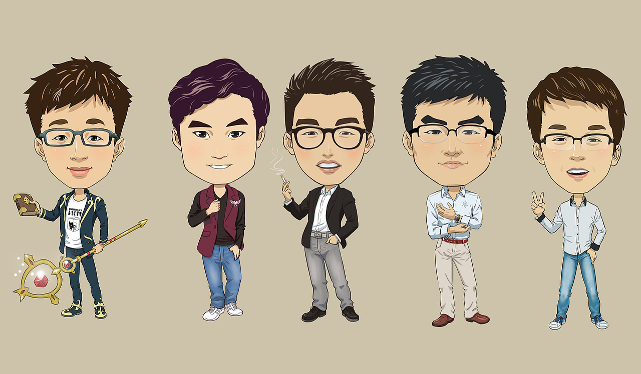 除了自己还有同事（图ZMjQwMDIwMDg=） - 商业插画 - 站酷设计师峰籽一原创素材 - 站酷ZCOOL