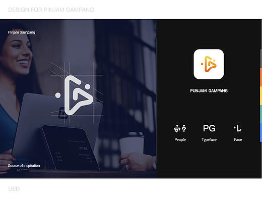 App logo 提案 P 