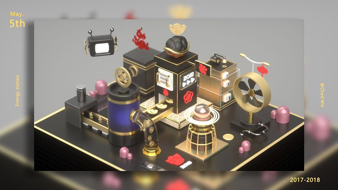 C4D练习（图ZMTIxODAwNTMy） - 其他三维 - 站酷设计师ChadWU原创素材 - 站酷ZCOOL