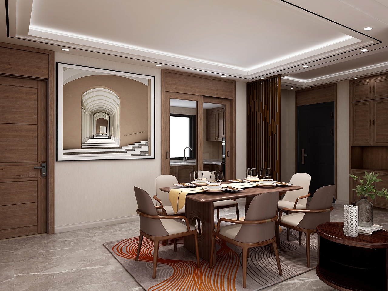 现代简约I客厅主卧