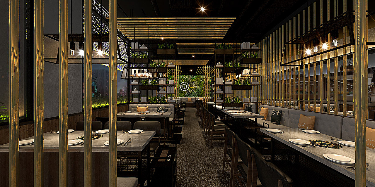 回牛潮汕牛肉火锅---常平店空间设计（图ZMTI0OTEwMzg0） - 家装设计 - 站酷设计师cbd设计原创素材 - 站酷ZCOOL