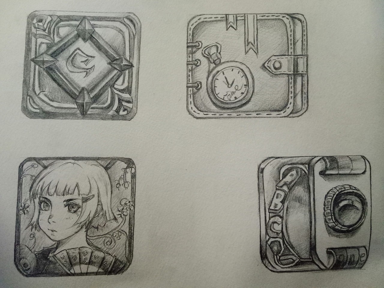 找的素材然后自己试着画一下