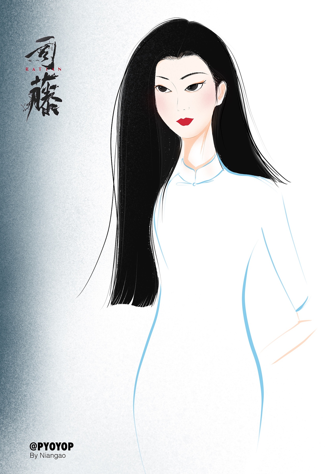 东方美人面司藤手绘练习