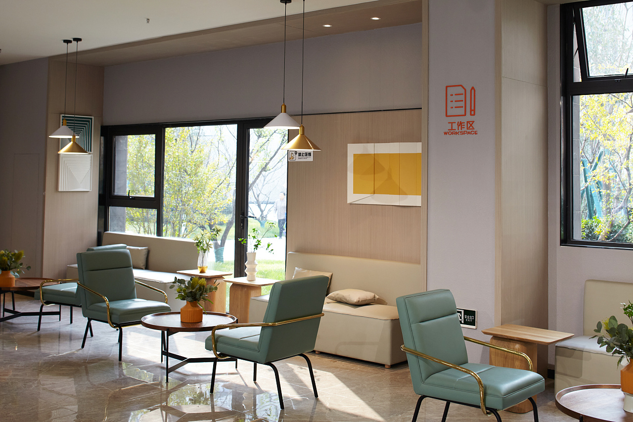 西安泊寓高新店导视及环境图形