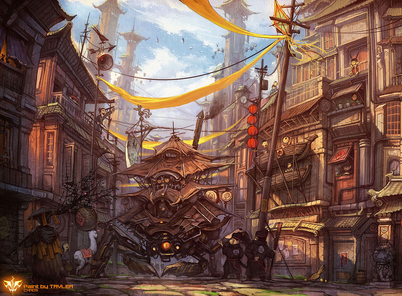 出云志-青阳上河(图ZMTc3NjUwOA==) - 概念设定 - 站酷设计师TRYLEA原创素材 - 站酷ZCOOL