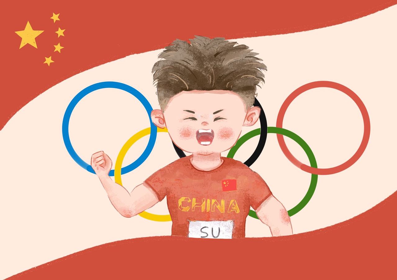 中国奥运冠军卡通人物图片
