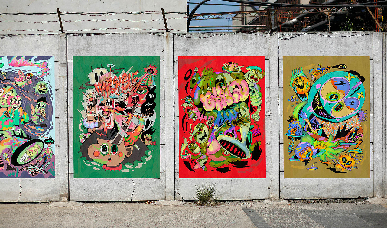 后迷墙时代系列插画（图ZMjE3NjQ3NDUy） - 新锐潮流插画 - 站酷设计师昭元蛋白原创素材 - 站酷ZCOOL