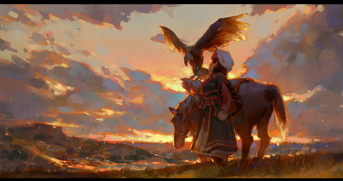 黄昏少女步骤图~|插画|创作习作|krenz官方账号 - 原创作品 - 站酷