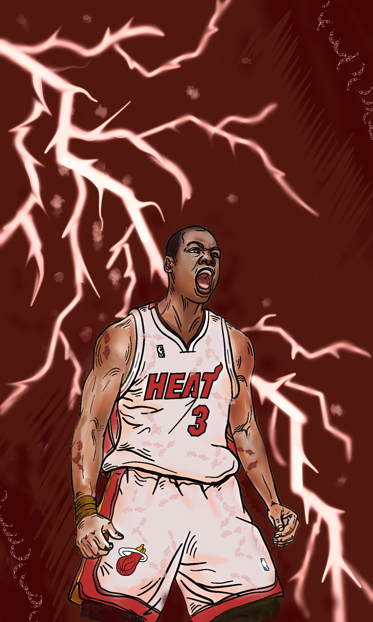 第三张篮球明星韦德闪电侠