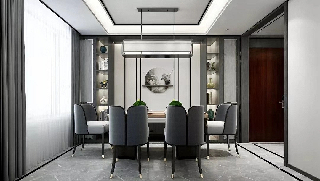 干净简练的白、黑、木三色