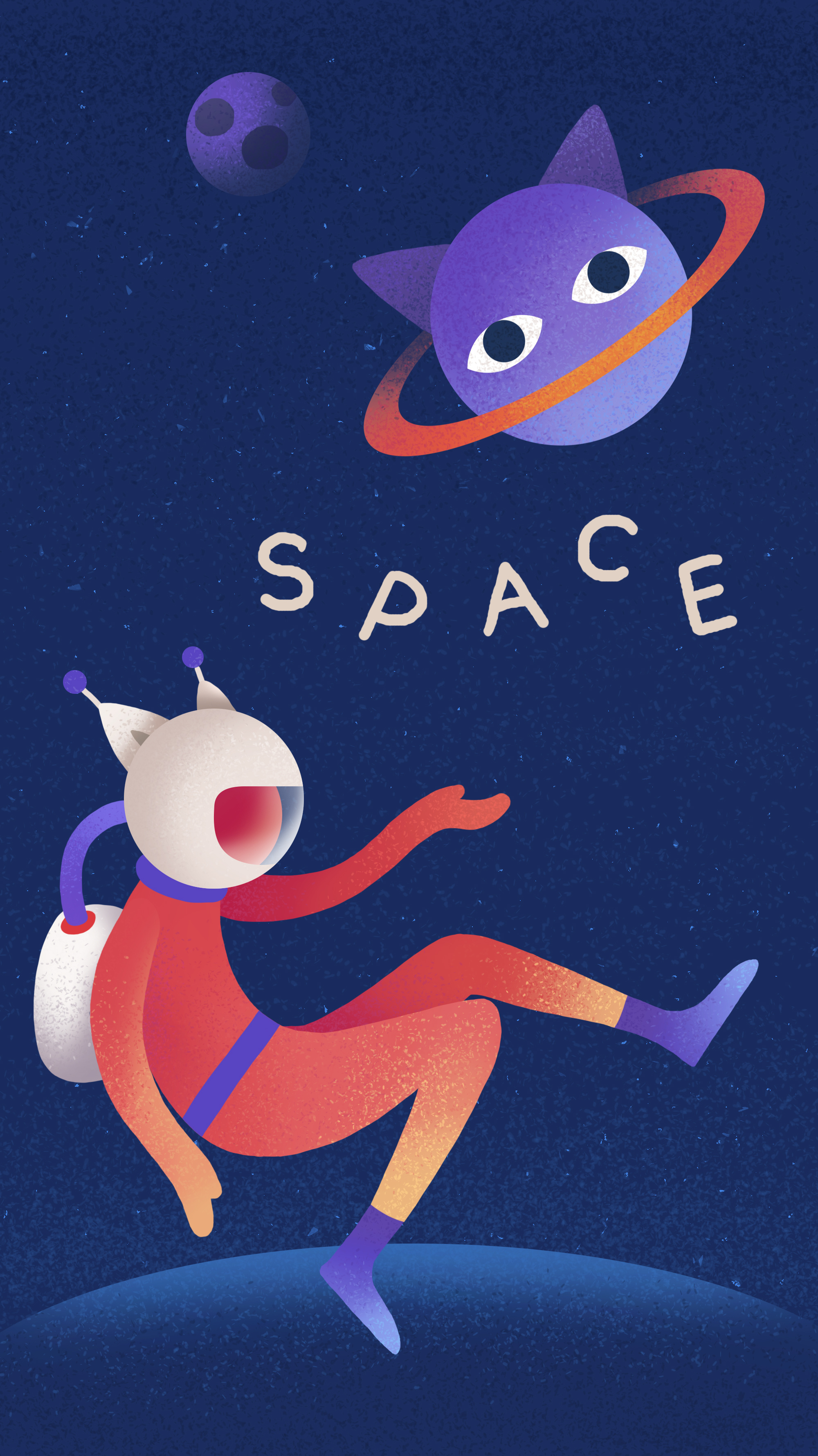 噪点风格插画临摹练习